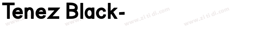 Tenez Black字体转换